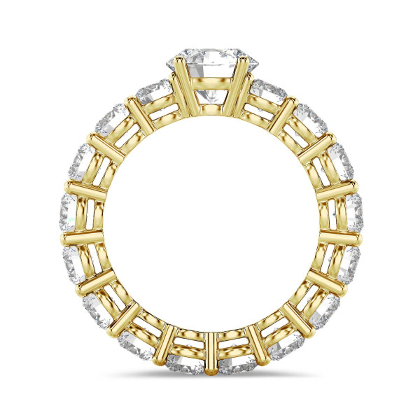 Ringe - 1.50 Karat Solitärring aus Gelbgold mit runden Labordiamanten