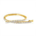 5.80 Karat Labordiamant Tennisarmband aus Gelbgold
