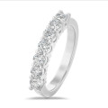 Memoire Ring mit Labordiamanten von 0.70 Karat in 950 Platin