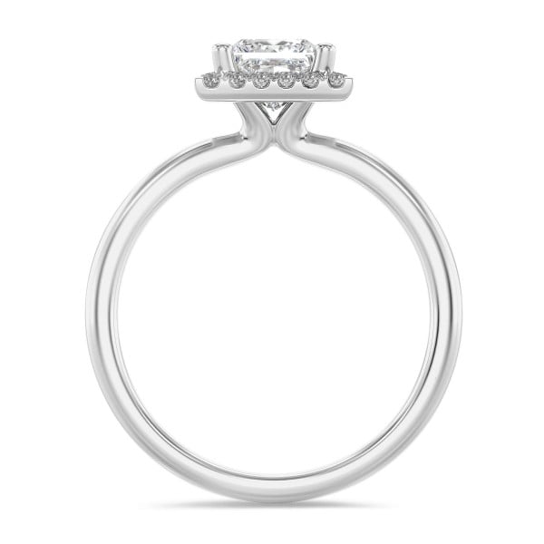 Search all PLP - 1.50 Karat Halo Solitärring mit laborgezüchtetem Prinzessdiamant aus Weißgold mit runden Labordiamanten