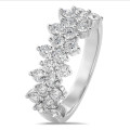 1.20 Karat Labordiamant Memoire Ring aus Platin