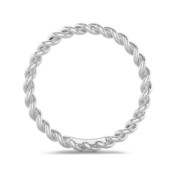 Ringe - Gedrehter Kombination Ring aus Weißgold