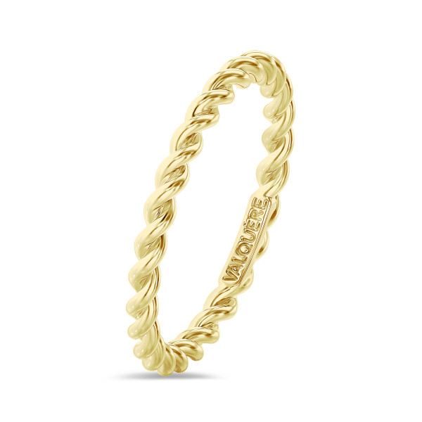 Ringe - Gedrehter Kombination Ring aus Gelbgold