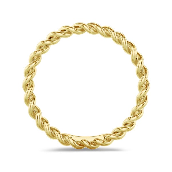 Ringe - Gedrehter Kombination Ring aus Gelbgold