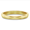 Ehering mit leicht gebogener Oberfläche von 3.00 mm aus Gelbgold