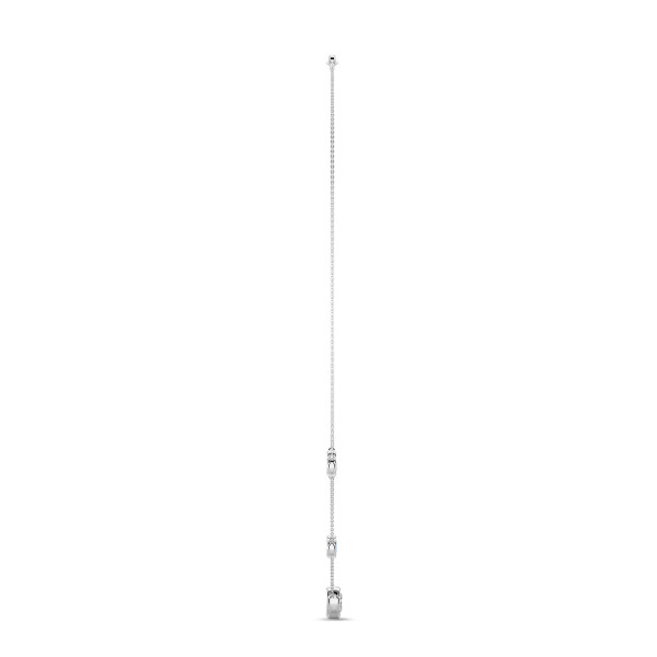 Halsketten - 2.30 Karat Labordiamant Halskette in Zargenfassung aus Weißgold
