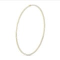 Riviere necklace with 14.60 Ct lab grown diamonds in yellow gold