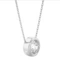 2.00 carat lab grown diamond satellite pendant in white gold