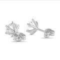 3.00 carat solitaire lab grown diamond earrings in platinum