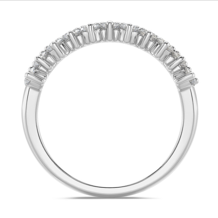 1.20 carat lab grown diamond eternity ring in platinum