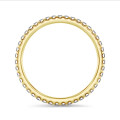 0.55 carat eternity ring (full set) in yellow gold with round lab grown diamonds