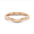 Curved eternity ring in red gold
