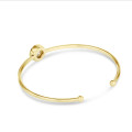 2.00 carat lab grown diamond bangle in yellow gold