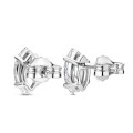 3.00 carat solitaire lab grown marquise cut diamond earrings in white gold