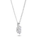 5.00 carat solitaire lab grown marquise cut diamond pendant in white gold
