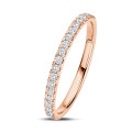 0.26 carat half-set eternity ring in white gold - matches with all rings from the Fancy Shapes collection
