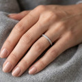0.55 carat lab grown diamond eternity ring (full set) in white gold