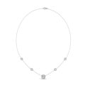 2.00 quilates colgante diamante cultivado en laboratorio satélite en platino