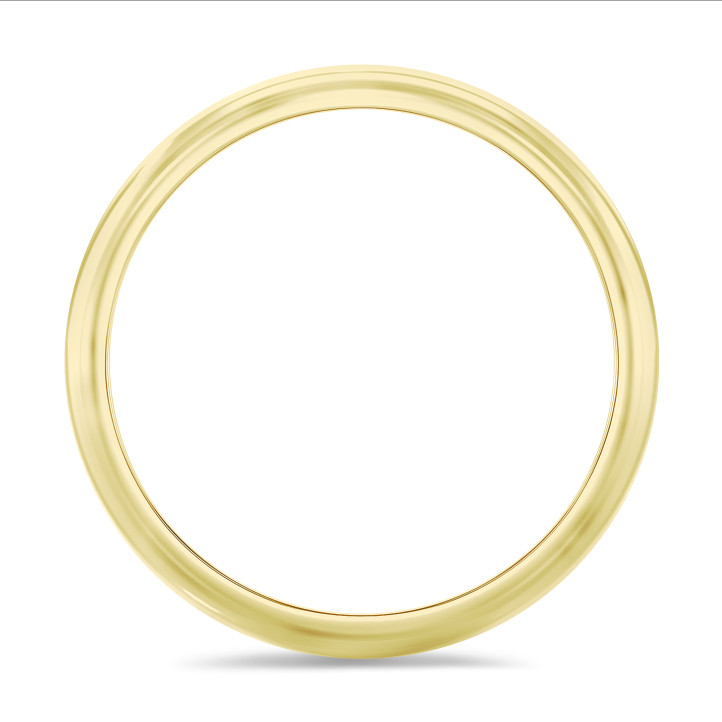 Anillo de boda con superficie esférica de 5.00 mm en oro amarillo