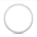 Anillo de boda con superficie esférica ligeramente de 3.00 mm en oro blanco