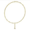 24.70 quilates gargantilla de diamantes cultivados en laboratorio en oro amarillo con colgante desmontable