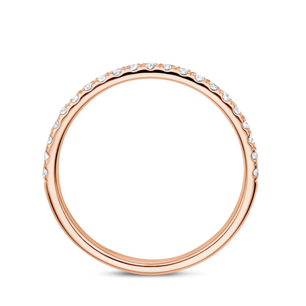 Anillo de eternidad medio engastado de 0,26 quilates en oro blanco – combina con todos los anillos de la colección Fancy Shapes