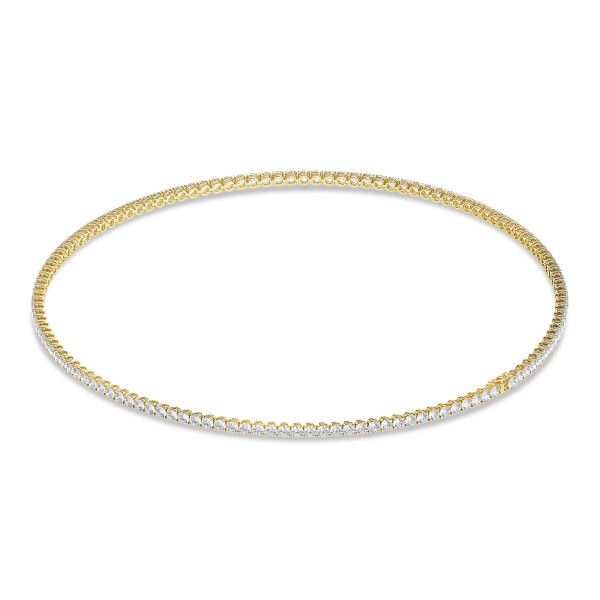 Colliers - Collier rivière avec diamants synthétiques de 14.60 carats or jaune