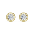 3.00 carat boucles d’oreilles satellites en or jaune et diamants de laboratoire