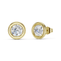 3.00 carat boucles d’oreilles satellites en or jaune et diamants de laboratoire