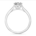 1.50 carat bague solitaire en or blanc avec diamant de laboratoire rond