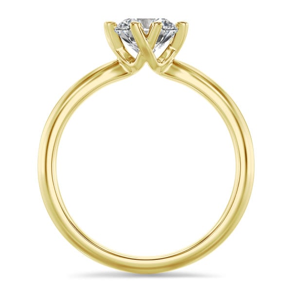 Bagues - 3.00 carat bague solitaire en or jaune avec diamant de laboratoire rond