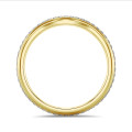 0.41 carat alliance courbe (tour complet) en or jaune et diamants de laboratoire