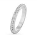 0.55 carat alliance (tour complet) en or blanc et diamants de laboratoire ronds