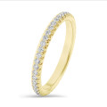 0.55 carat alliance (tour complet) en or jaune avec diamants de laboratoire ronds