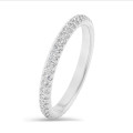 0.55 carat alliance (tour complet) en platine avec diamants de laboratoire ronds