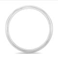 Alliance jonc parisien de 5.00 mm en or blanc