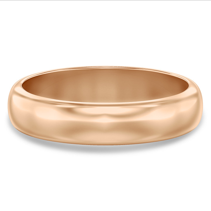 Alliance jonc parisien de 5.00 mm en or rouge
