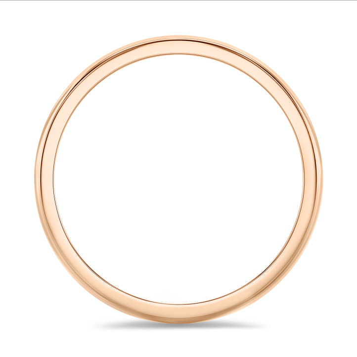 Alliance demi-jonc de 4.00 mm en or rouge