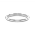 Alliance jonc parisien de 2.00 mm en or blanc
