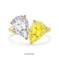 Bague 'Toi & Moi' personnalisable