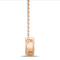 1.20克拉玫瑰金培育鑽石吊墜項鍊