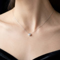 2.00克拉白金培育鑽石吊墜項鍊