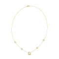 Collana satellite con diamante da 1,80 carati coltivato in laboratorio in oro giallo