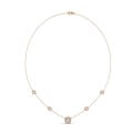 Collana satellite con diamante da 1,80 carati coltivato in laboratorio in oro rosso