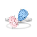 Anello personalizzabile "Toi & Moi"