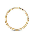 Anello eternity semi-incastonato da 0,26 carati in oro giallo - si abbina a tutti gli anelli della collezione Fancy Shapes