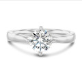 3.00캐럿 솔리테어 실험실 재배 다이아몬드 플래티넘 반지