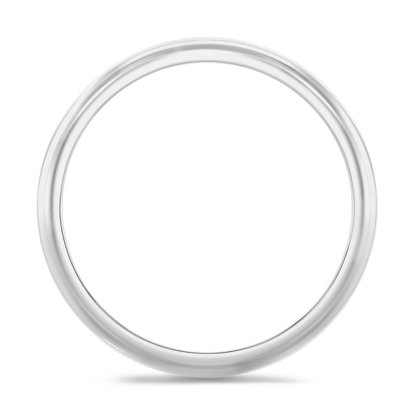 Search all PLP - 4.00mm 돔형 표면의 화이트 골드 웨딩 링