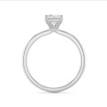 1.50캐럿 솔리테어 링, 화이트 골드에 실험실에서 재배된 라디언트 컷 다이아몬드