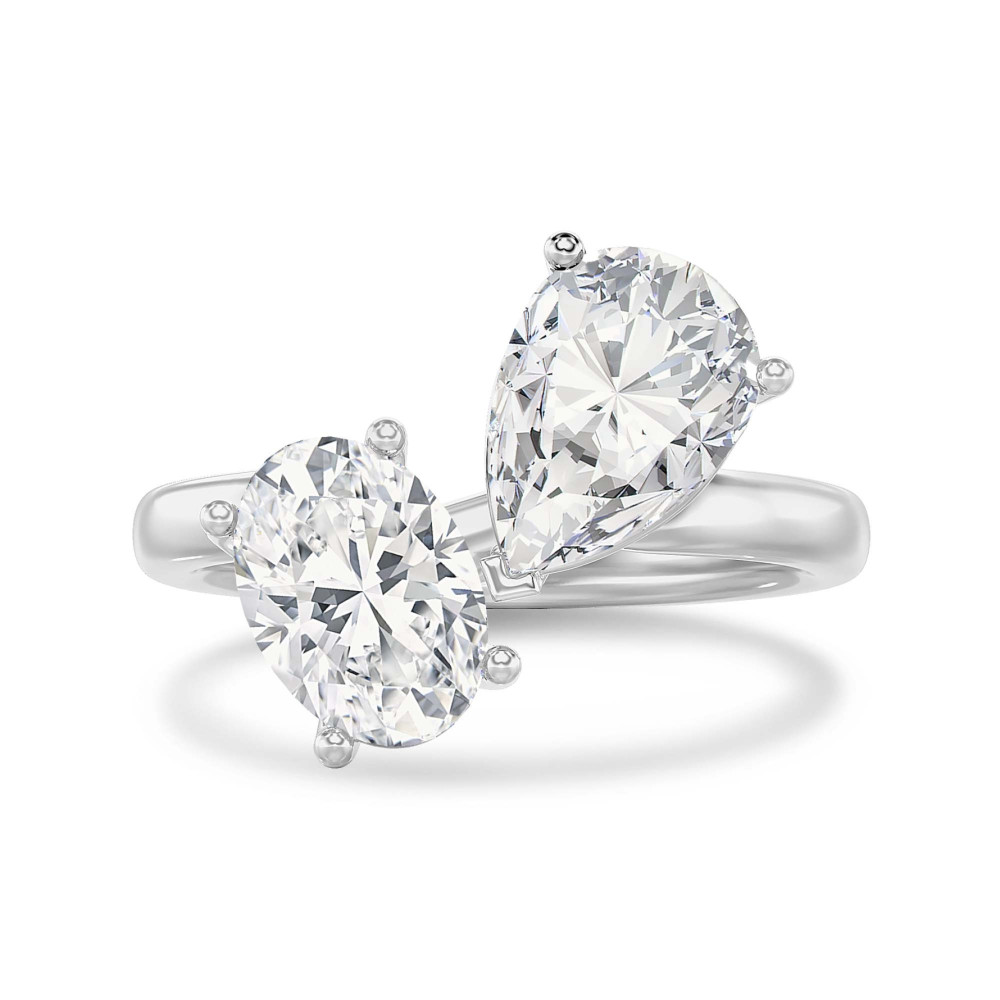 Twee steen ring